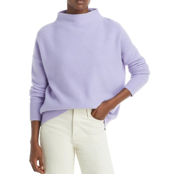 Vince Boiled Cashmere Funnel Neck Sweater – Lavender - Picture 1 of 13